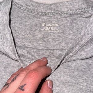 No Boundaries Gray Crop Top